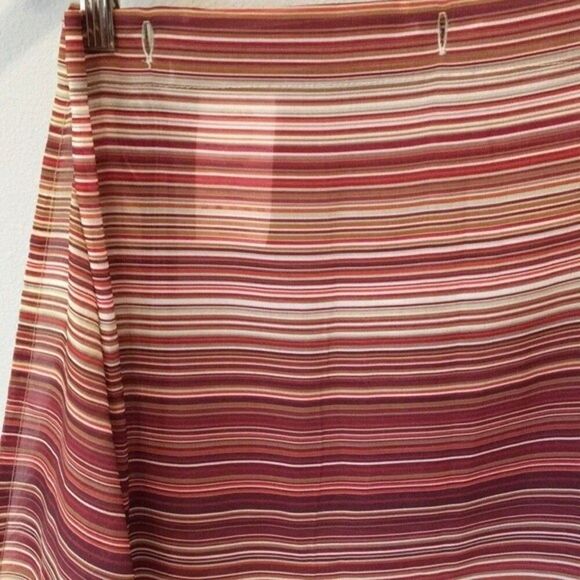 shower curtain one striped print burgundy tan mix colors bathroom ty Pennington - Picture 15 of 16